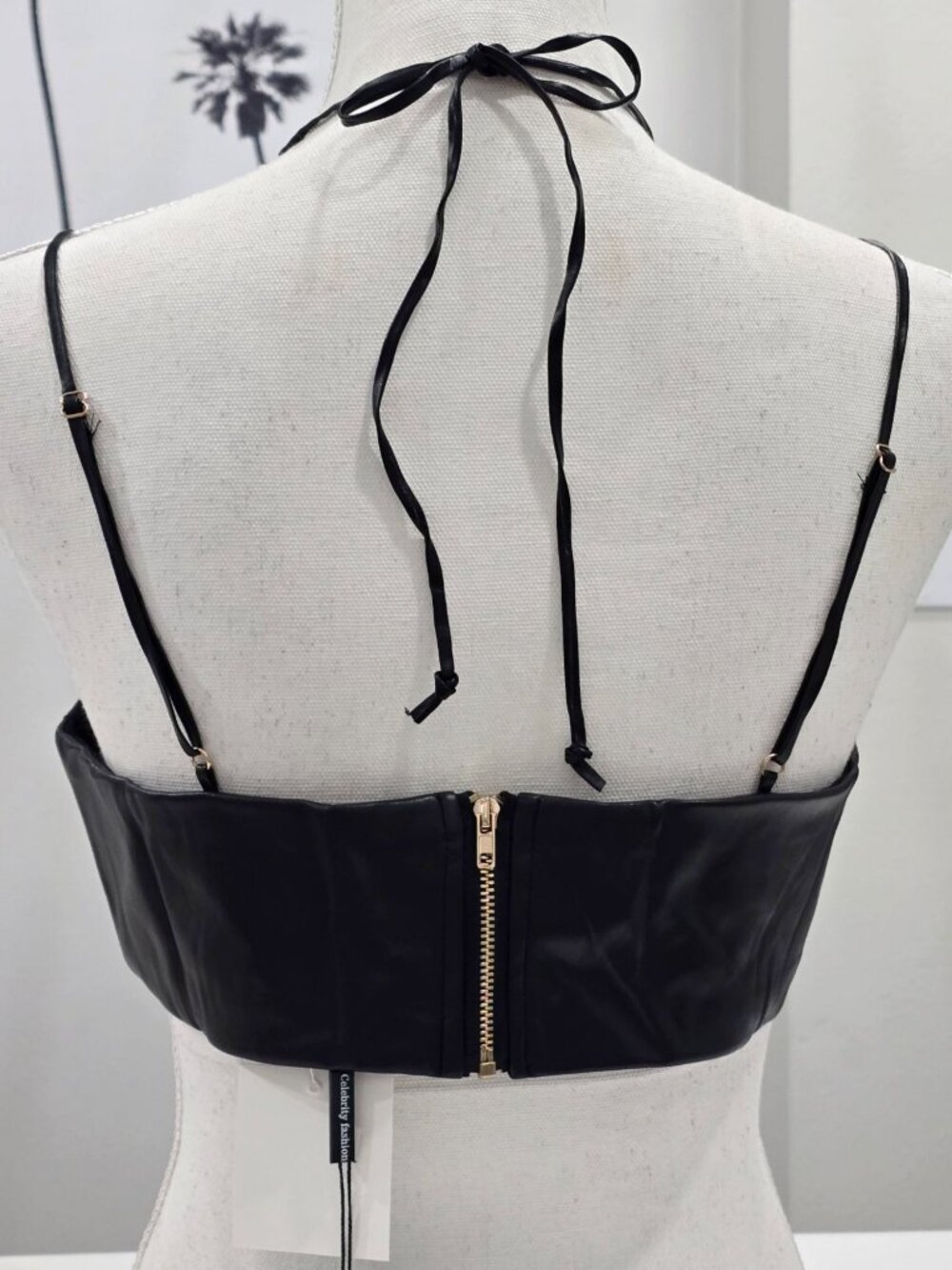 Dion Lee ✦ Leather Single Link Bra ✦ Black Sculpted Cutout Celebrity‑Featured L - Picture 5 of 10